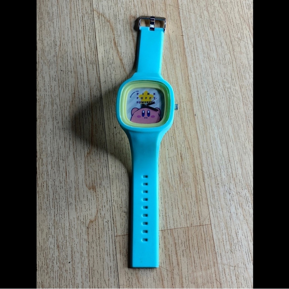 Pink puffy Power Nintendo watch